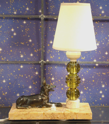 Antik art déco tischlampe - antik,