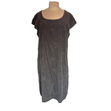 Damen Feincord Kleid Anthrazit