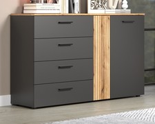 Sideboard Kommode Eiche Grau