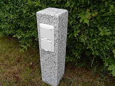 Gartensteckdose Granit Stein