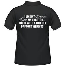*Landwirtschaft Traktor Poloshirts Slogan Fendt Massey Case Claas New Holland* Damen