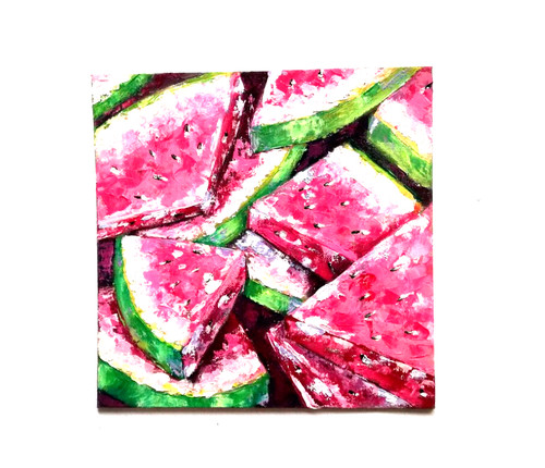 Wassermelonen scheibe - wassermelonen,