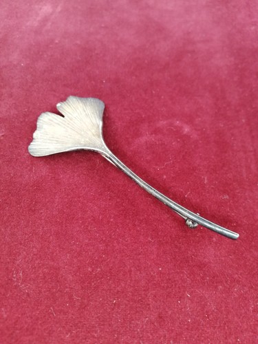 Antike brosche ginko - brosche, "ginko-blatt"