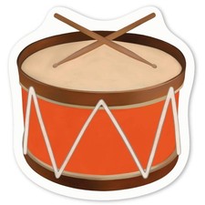 Aufkleber Sticker "Trommel"