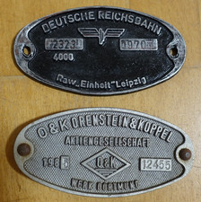 2 x WAGGONSCHILD O & K