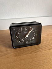 Vintage Retro 70s KIENZLE Quartz Wecker Tischuhr Uhr Schwarz