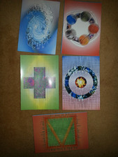 5x Postkarte aura active art Sandesh D. Wilbers & Tobias Karsch Esoterik New Age