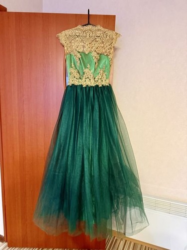 Women dress multicolor satin - dress,