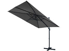 Ampelschirm Sonnenschirm Gartenschirm Cannes 2x3 m anthr. rechteckig 200x300 cm