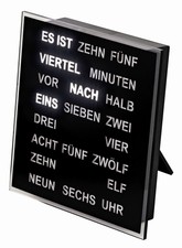 AMS 1232 Tischuhr Wortuhr