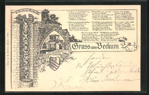 Ansichtskarte beckum die - ansichtskarte,