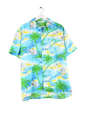 Vintage Hawaii Hemd Blau XL Herren