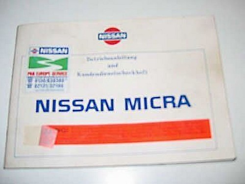Betriebsanleitung nissan micra - betriebsanleitung,