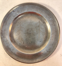 Zinnteller Scheibenberg 1835