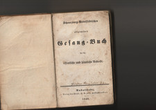 altes antikes Buch  Schwarzenberg Rudolstädtisches Gesangbuch  1840