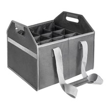 Tragbarer 12 Flaschen Weinträger für Wein für Biergläser mit verstärktem Riemen