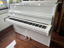 Grotrian Steinweg Klavier Modell 110 in Weiß poliert, ähnl. Steinway
