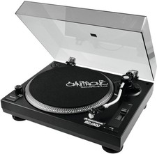 B-WARE Omnitronic BD-1320 DJ-Plattenspieler Turntable mit Riemenantrieb Schwarz