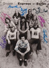 Autogramm - Gruppe Express Berlin - DDR-Karte