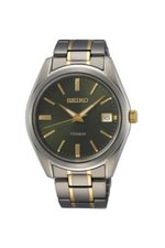 Seiko Herren Klassische Kleideruhr aus Titan SUR377P1