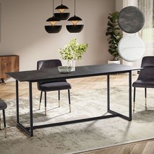 FineBuy Design Esstisch Keramik Glas 180 x 90 cm Keramiktisch Esszimmertisch