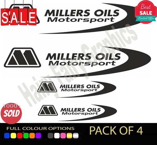 Miller oil vinyl aufkleber - x,