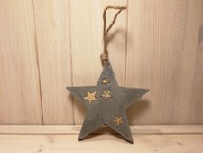 Stern Deko aus Beton 11x11x1cm