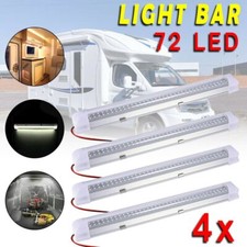 4X LED Streifen Leuchte Röhre 72LEDs Auto Van VOLT Stablampe Lichtleiste 12V