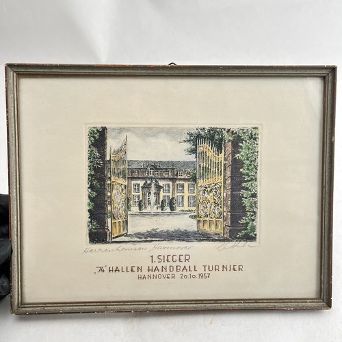Gerahmte urkunde sieger - 1.,