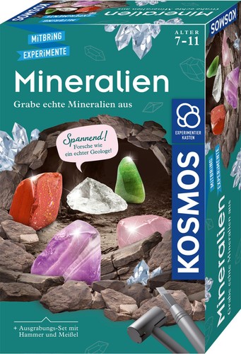 Mineralien experimentierkasten - mineralien,