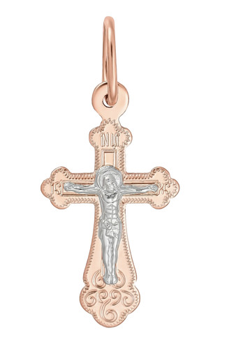 585 rotgold kreuz - rotgold, russisch