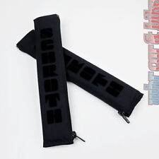 2x Schroth Gurtpolster schwarz 2 Zoll Gurtschoner Flock schwarz 50mm