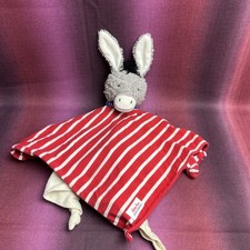 Käthe Kruse Esel Tomato rot weiß 2-lagig Schmusetuch Kuscheltuch Schnuffeltuch