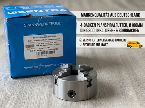 Zentra backen drehfutter ø - 4-backen-drehfutter,