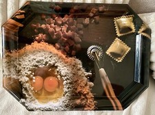 Dekoratives gr. Tablett Melamin ital. Design Serviertablett DELTA GROUP ITALY