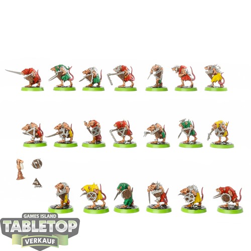 Skaven clanrats bemalt - skaven,