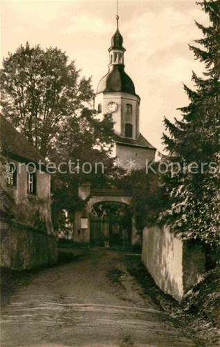Nerchau church gate - church,