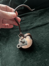 Bergbau Öllampe "geschlossener Frosch" Bronze Grubenlampe