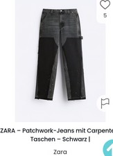 ZARA Jeans Herren Mit Carpenter Taschen Patchwork