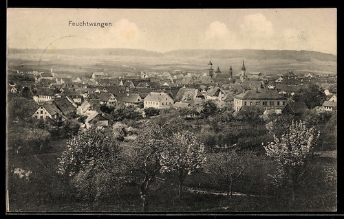 Ansichtskarte feuchtwangen - ansichtskarte,
