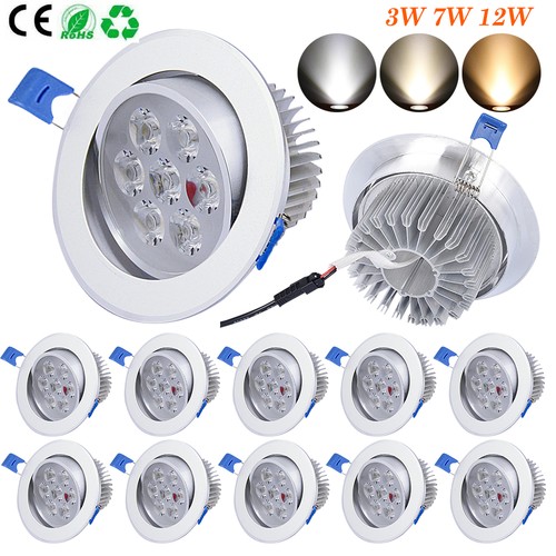 12w einbau led decken - 3w,
