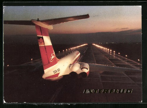 Interflug flugzeug 62 am - interflug,, il-62