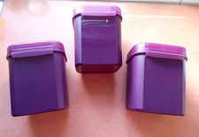3x Tupperware Bellevue 1,2l dunkles lila - Vorratsdosen
