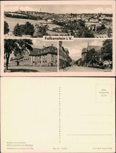 Ansichtskarte falkenstein - ansichtskarte,