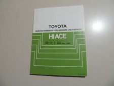 12.1982 Werkstatt hand buch Toyota Hiace H LH YH 50 60 70