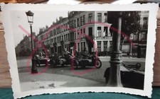 original  Foto  Frankreich Motorrad Beiwagenmaschinen vor Cafe du Standard