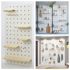 Lochbrett Hängebrett-Wandregale, hängendes Wand-Bücherregal aus Holz Trennwand