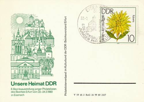 Ddr sonderkarte eisenach - ddr,,