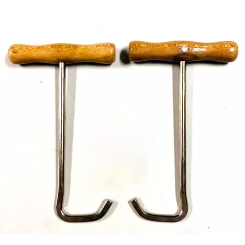 Stiefelhaken mit holzgriff - mit,