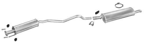 Auspuff für opel astra - für, f